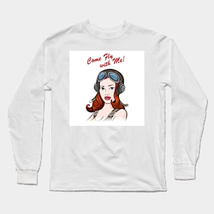 Pilot Girl Long Sleeve T-Shirt